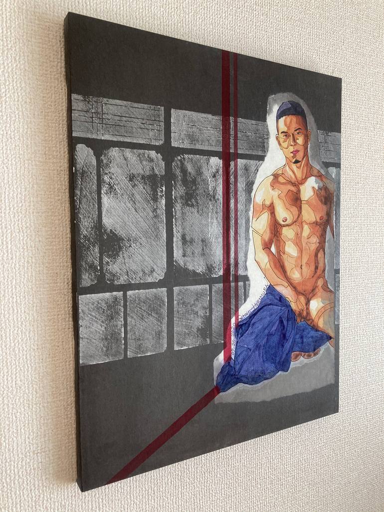 Original Figurative Men Painting by Shinji Horimura