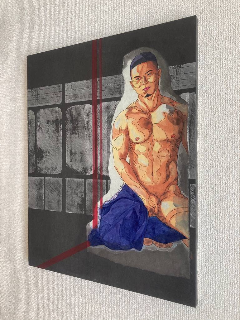 Original Figurative Men Painting by Shinji Horimura