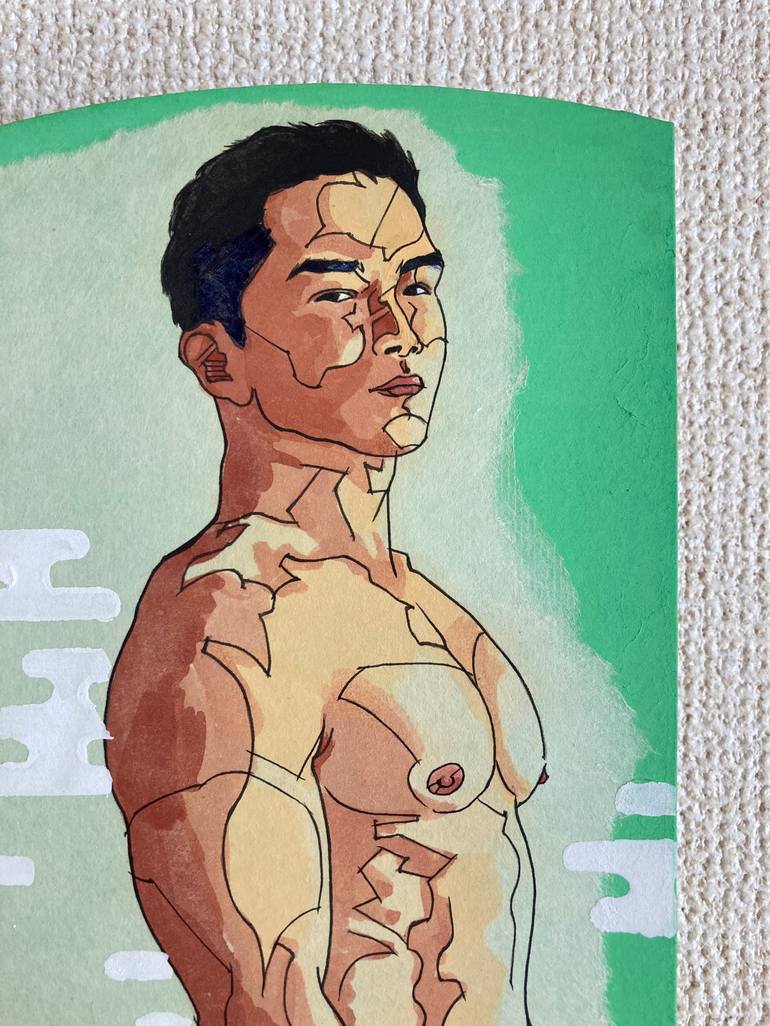 Original Figurative Nude Painting by Shinji Horimura