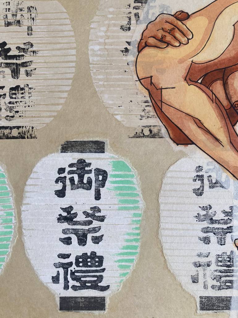 Original Figurative Men Painting by Shinji Horimura