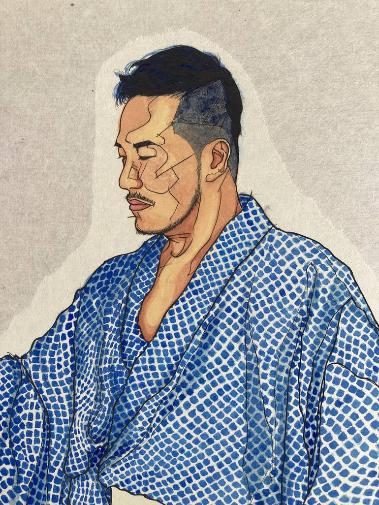 Original Men Painting by Shinji Horimura