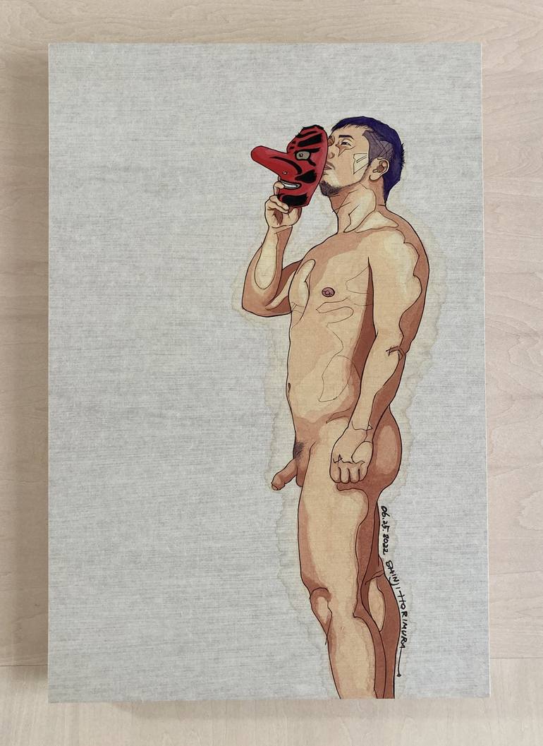 Original Figurative Nude Painting by Shinji Horimura