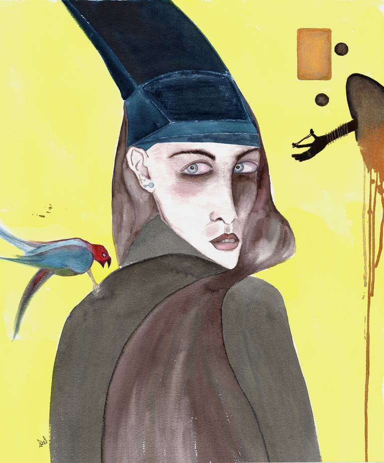 Androgynous Priest Painting By Dora S 