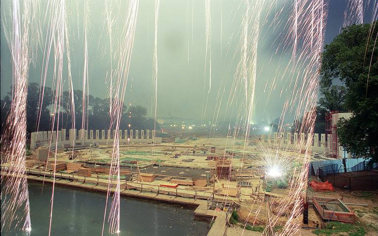 Original Outer Space Photography by Richard Latoff | Documentary Art on Canvas | National WWII Memorial 4th of July 2003 - Limited Edition 1 of 50