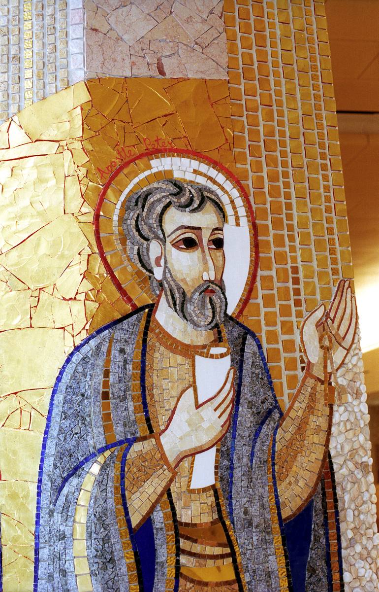 Original Religion Photography by Richard Latoff | Documentary Art on Canvas | Blessed John Paul II Center Mosaic # 10 - Limited Edition 1 of 50