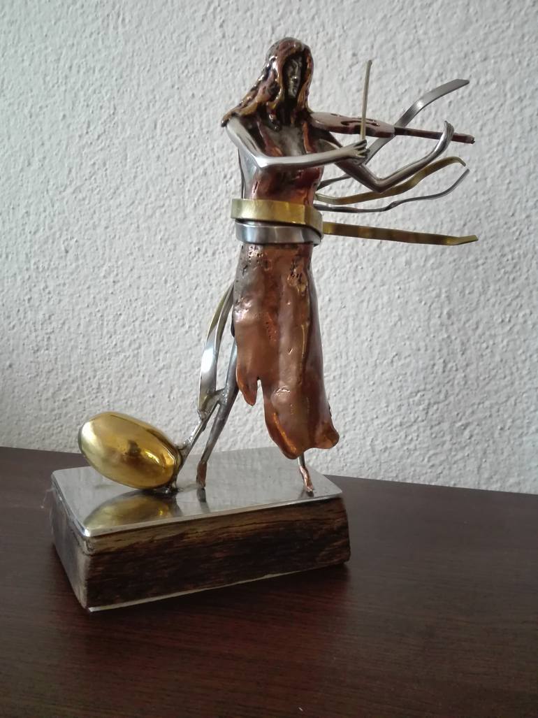 Original Fine Art Love Sculpture by Marjan Ristovski