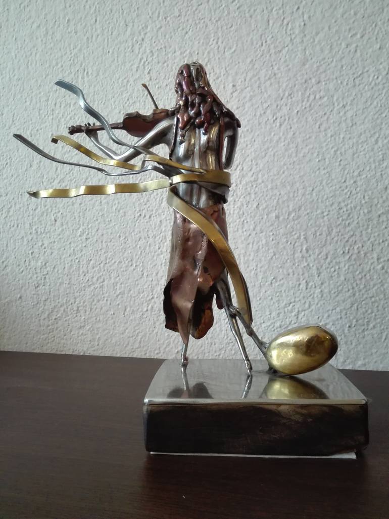 Original Fine Art Love Sculpture by Marjan Ristovski