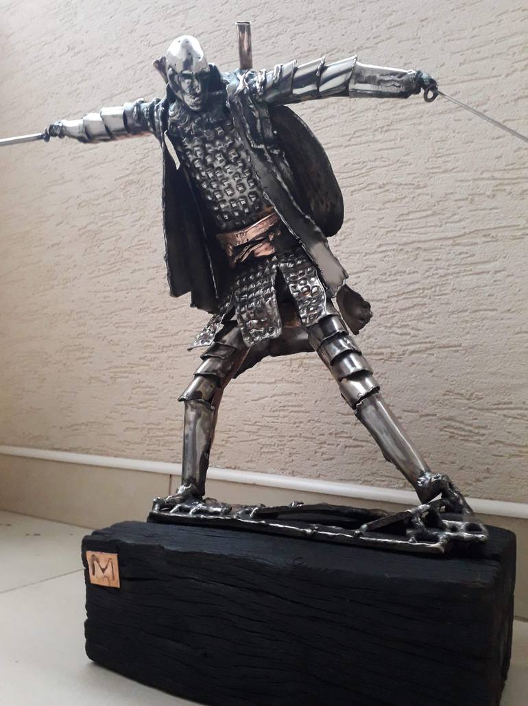 Original Figurative Men Sculpture by Marjan Ristovski