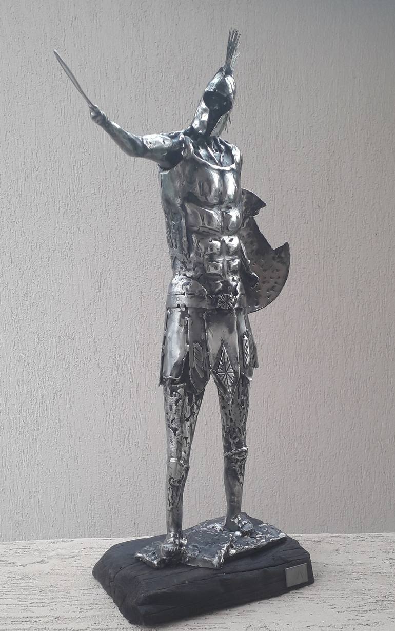 Original Figurative Men Sculpture by Marjan Ristovski