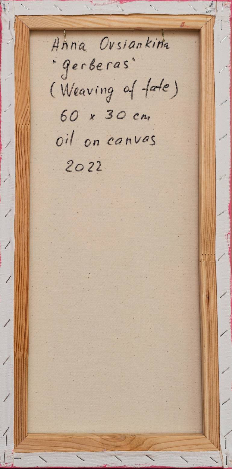 Original Art Deco Floral Painting by Anna Ovsiankina