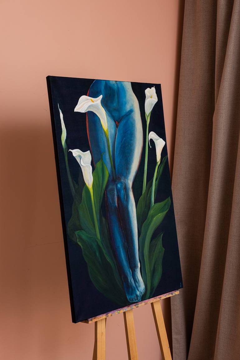 Original Figurative Erotic Painting by Anna Ovsiankina