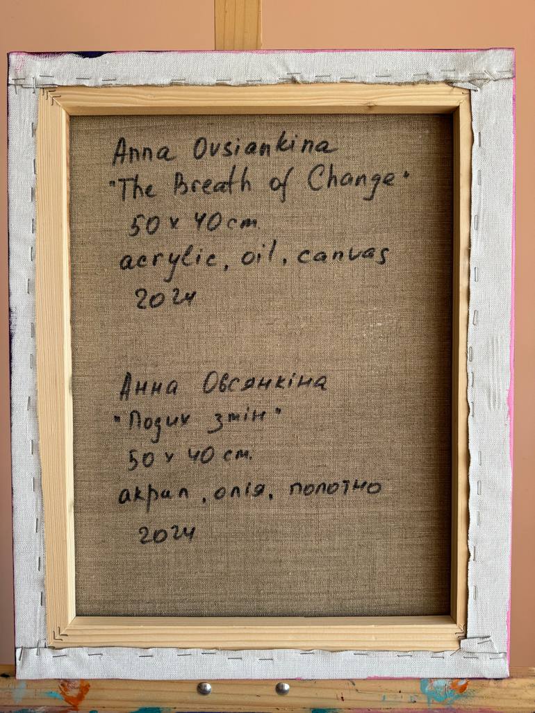 Original Abstract Expressionism Floral Painting by Anna Ovsiankina