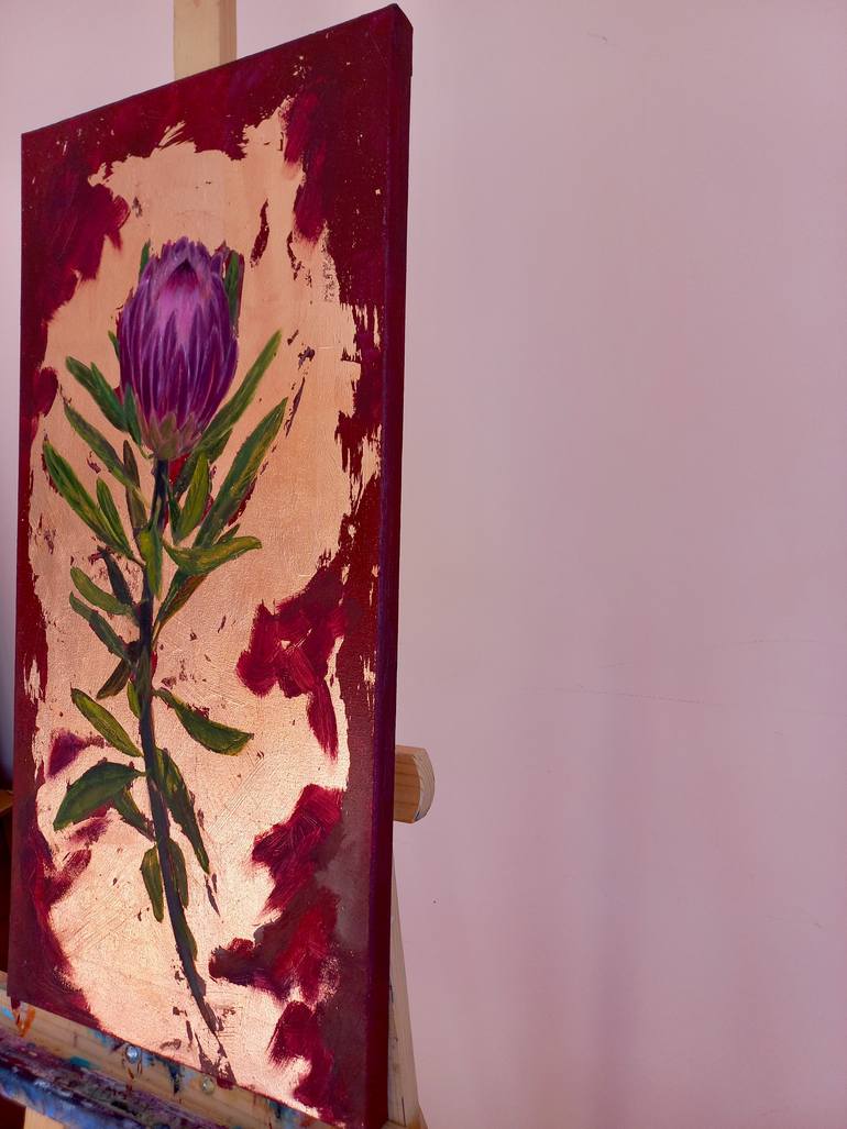 Original Contemporary Floral Painting by Anna Ovsiankina