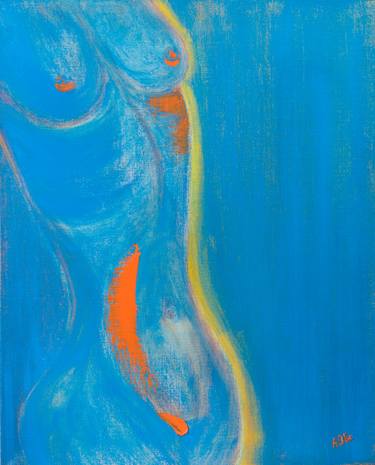 Print of Figurative Nude Paintings by Anna Ovsiankina
