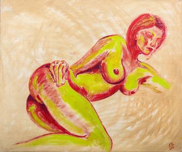 Print of Figurative Erotic Paintings by Anna Ovsiankina