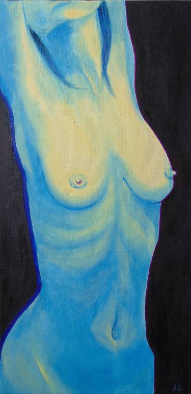 Print of Realism Nude Paintings by Anna Ovsiankina