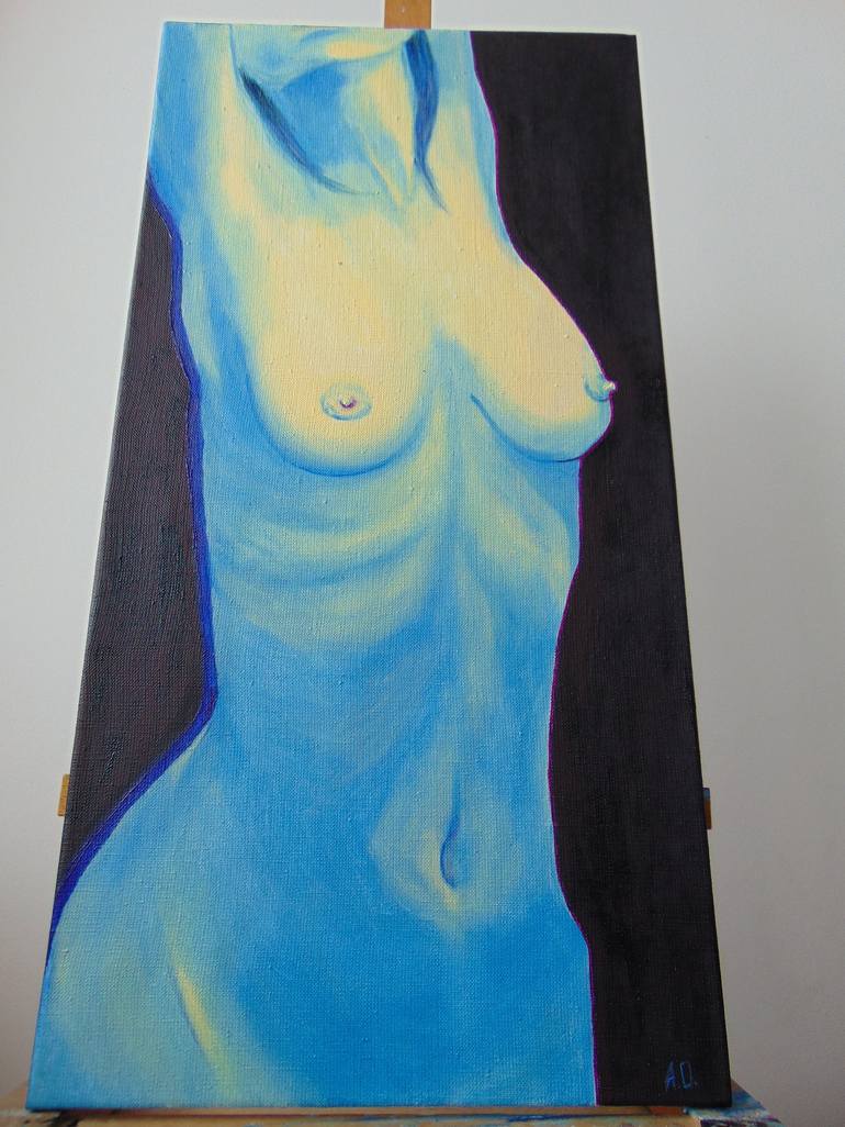 Original Realism Nude Painting by Anna Ovsiankina