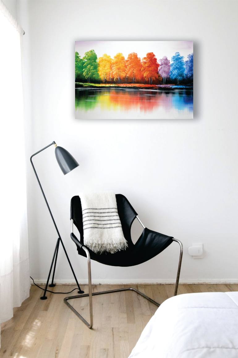 Original Realism Landscape Painting by Olivia'S Loft Original Art Studio