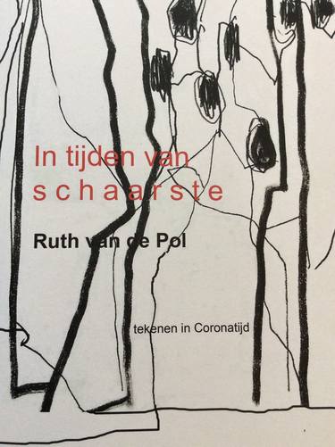 Original Abstract Expressionism Abstract Drawings by Ruth Van de Pol