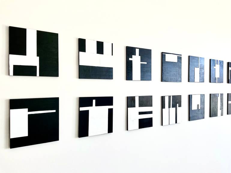 Original Minimalism Abstract Collage by Hilary Couch