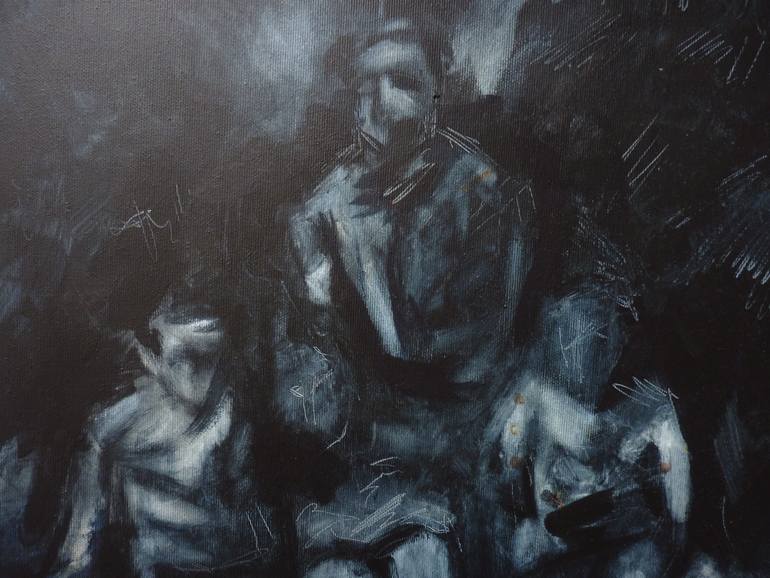 Original Figurative People Painting by Jan Bohus