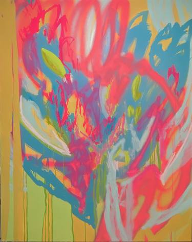 Original Abstract Floral Paintings by Niki Stearman