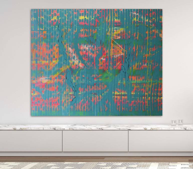 Original Abstract Expressionism Abstract Painting by Niki Stearman