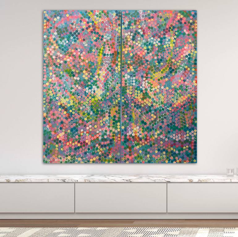 Original Abstract Expressionism Abstract Painting by Niki Stearman