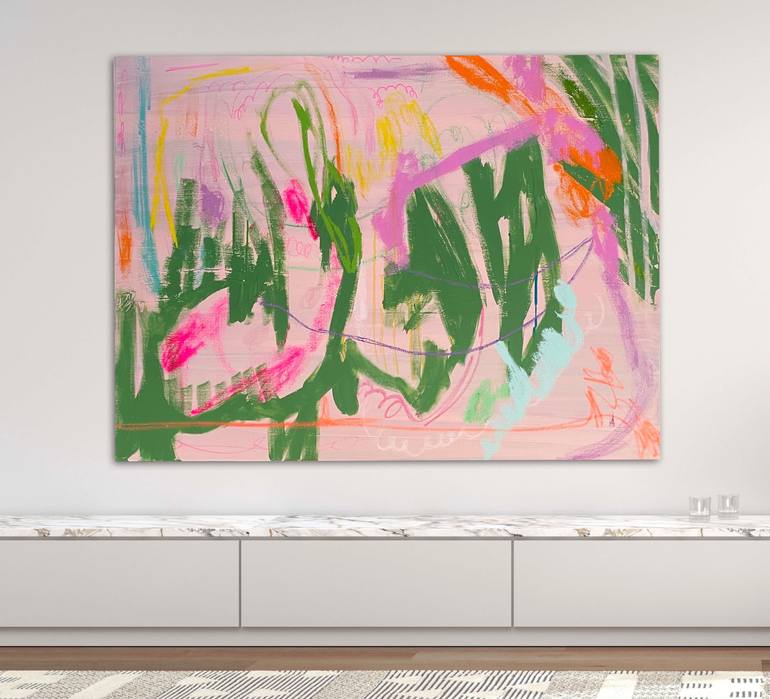 Original Abstract Expressionism Abstract Painting by Niki Stearman