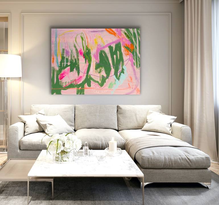 Original Abstract Expressionism Abstract Painting by Niki Stearman