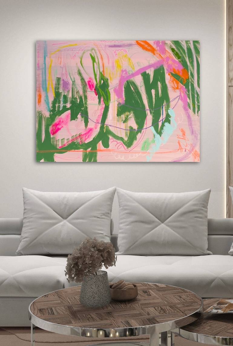 Original Abstract Expressionism Abstract Painting by Niki Stearman
