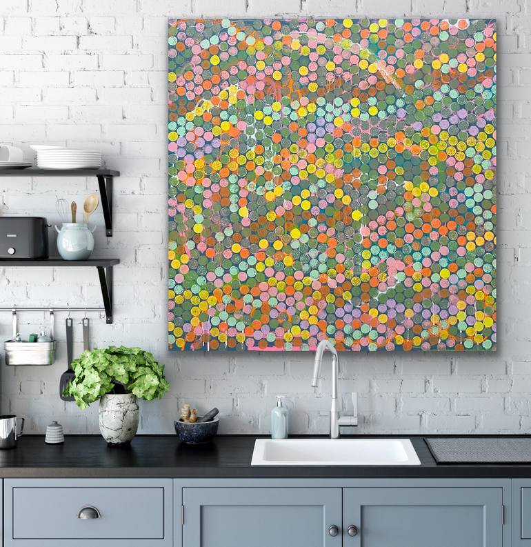 Original Abstract Expressionism Abstract Painting by Niki Stearman