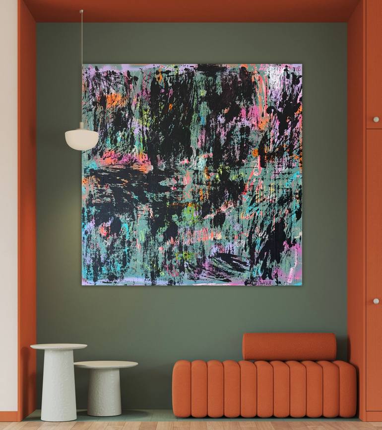 Original Abstract Expressionism Abstract Painting by Niki Stearman