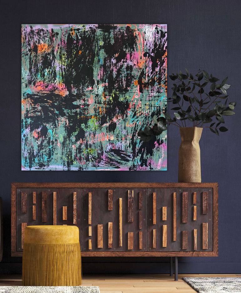 Original Abstract Expressionism Abstract Painting by Niki Stearman