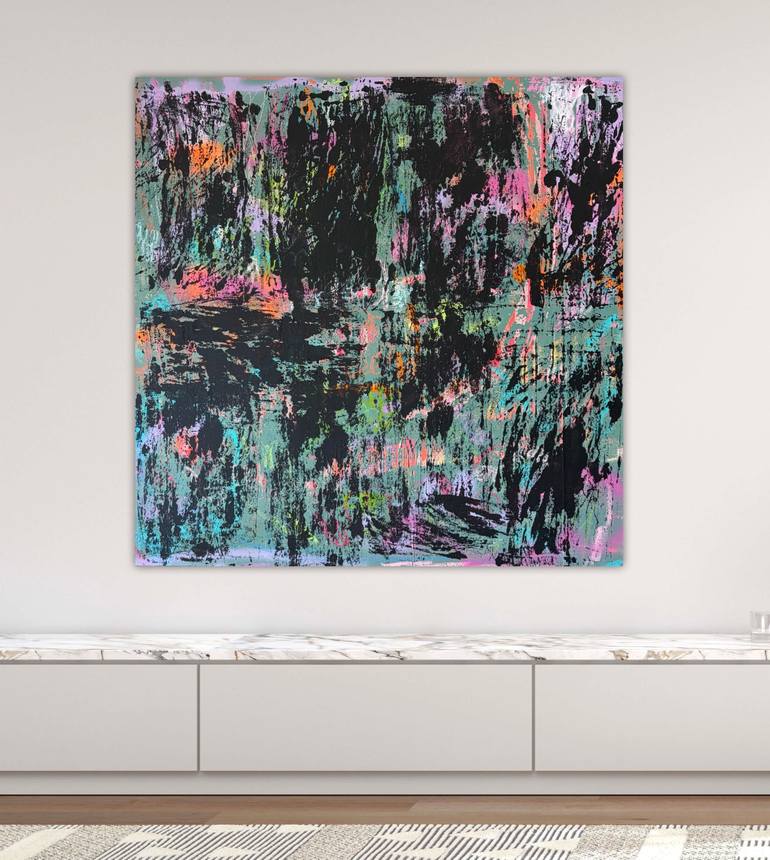 Original Abstract Expressionism Abstract Painting by Niki Stearman