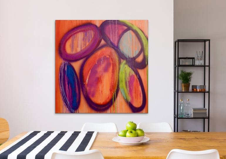 Original Abstract Expressionism Abstract Painting by Niki Stearman