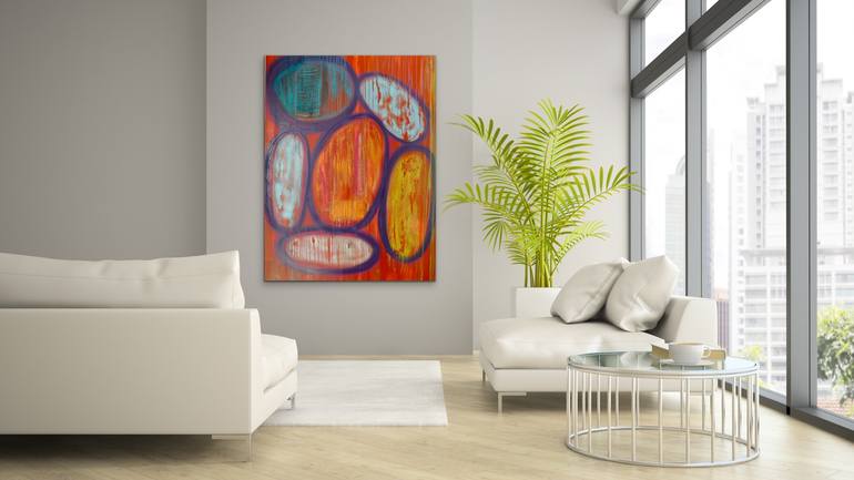 Original Abstract Expressionism Abstract Painting by Niki Stearman