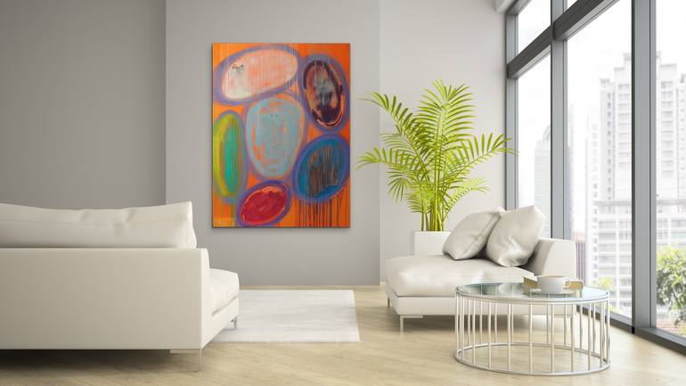 Original Abstract Expressionism Abstract Painting by Niki Stearman