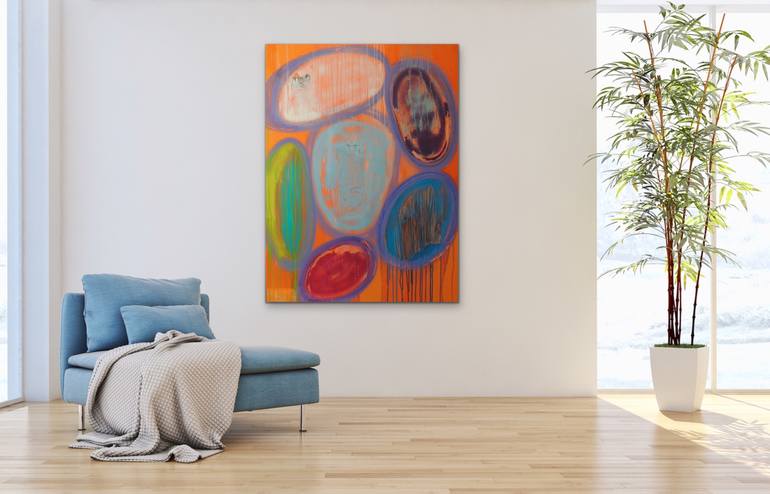 Original Abstract Expressionism Abstract Painting by Niki Stearman