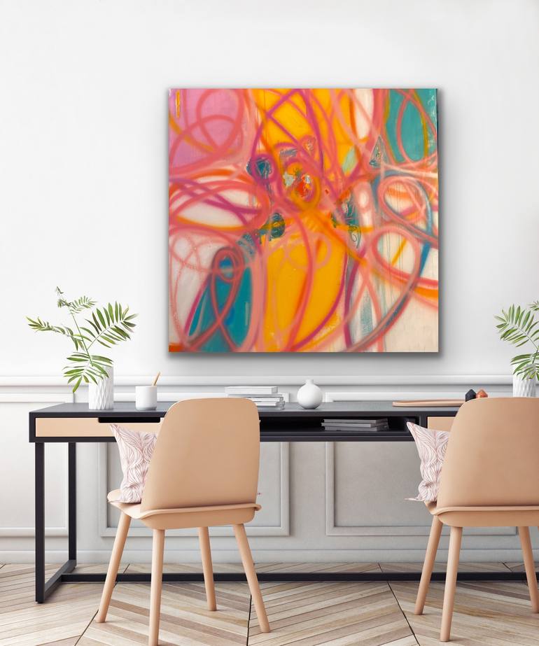 Original Abstract Expressionism Abstract Painting by Niki Stearman