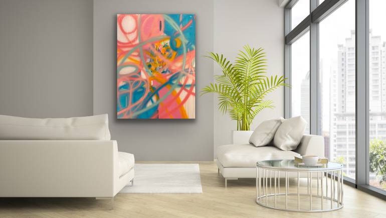 Original Abstract Expressionism Abstract Painting by Niki Stearman
