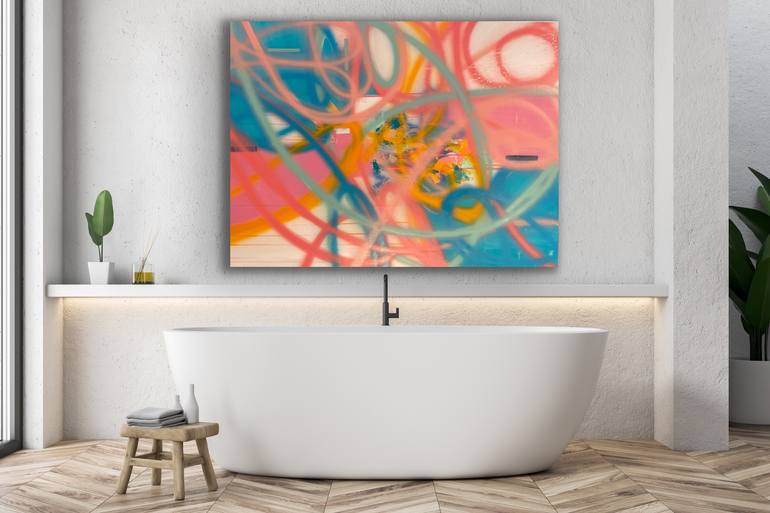 Original Abstract Expressionism Abstract Painting by Niki Stearman