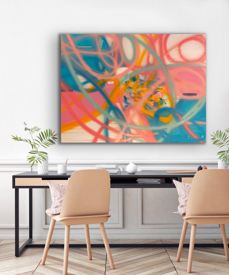 Original Abstract Expressionism Abstract Painting by Niki Stearman
