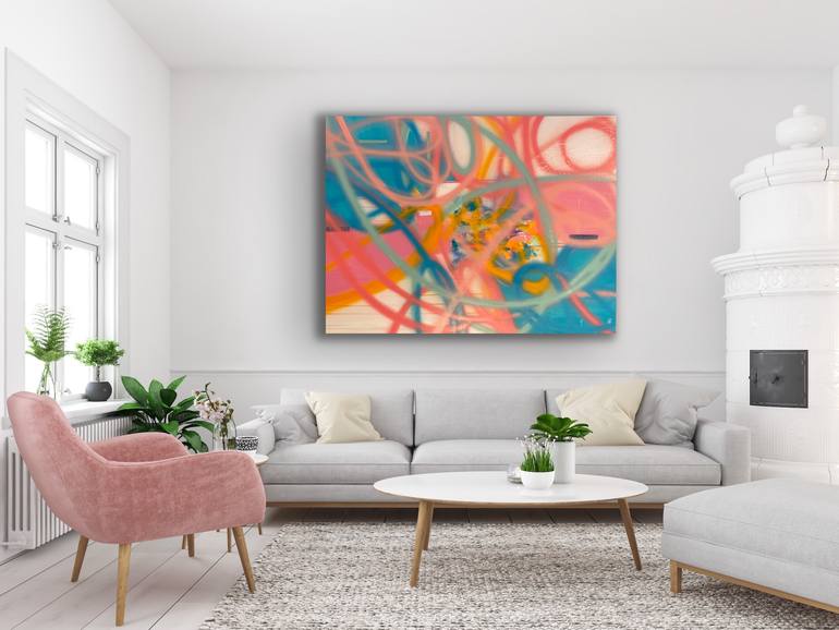Original Abstract Expressionism Abstract Painting by Niki Stearman