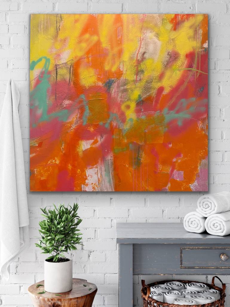 Original Abstract Expressionism Abstract Painting by Niki Stearman