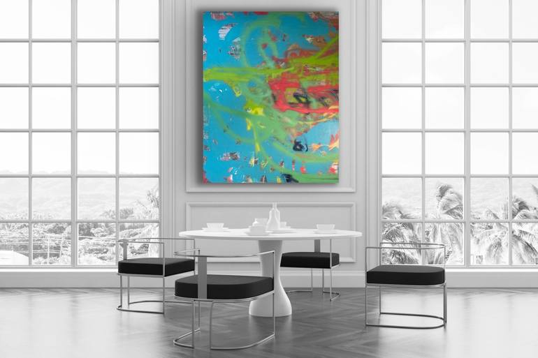 Original Abstract Expressionism Abstract Painting by Niki Stearman