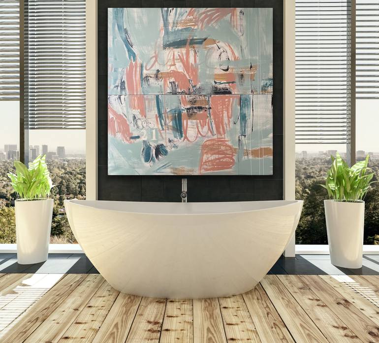 Original Abstract Expressionism Abstract Painting by Niki Stearman