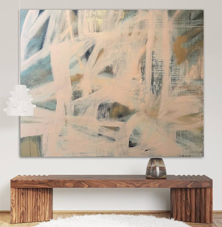 Original Abstract Expressionism Abstract Painting by Niki Stearman