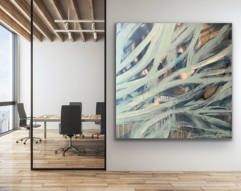 Original Abstract Expressionism Abstract Painting by Niki Stearman