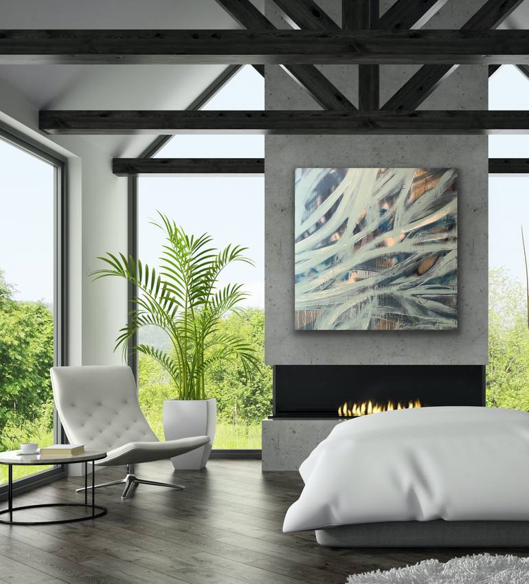 Original Abstract Expressionism Abstract Painting by Niki Stearman